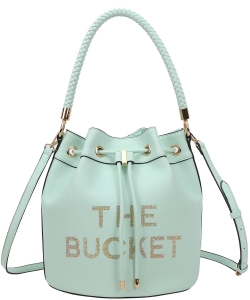 The Bucket Hobo Bag TB1-L9018 TURQUOISE